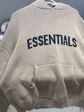 Essentials knit hoodie